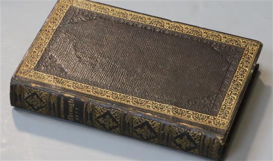 Kent - Excursions in the County of Kent, 8vo, blind stamped morocco gilt, with 50 engravings and 2 folding